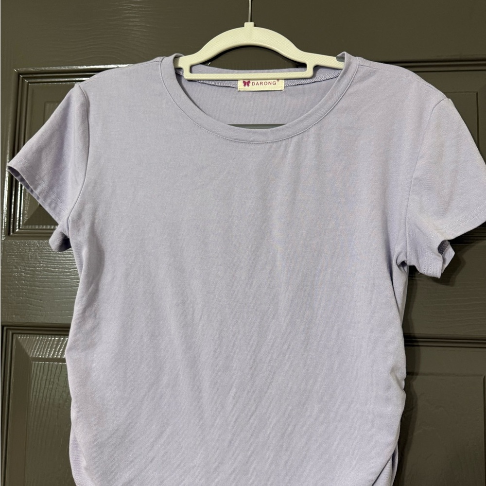 Women's Lavender short sleeve pants set
